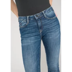Jeans bootcut POWER bootcut, longueur 34 bleu Noor en coton