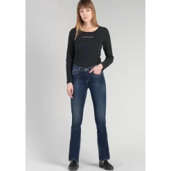 Jeans bootcut POWER bootcut, longueur 34 bleu en coton Ida