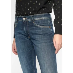 Jeans boyfit 200/43, longueur 34 bleu en coton Fern