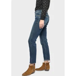 Jeans boyfit 200/43, longueur 34 bleu en coton Fern
