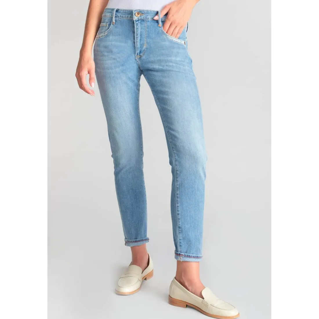 Jeans boyfit 200/43, longueur 34 bleu Pax