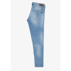 Jeans boyfit 200/43, longueur 34 bleu en coton Jade