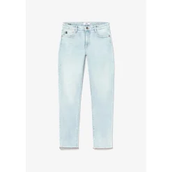 Jeans boyfit 200/43, 7/8ème bleu en coton Pia