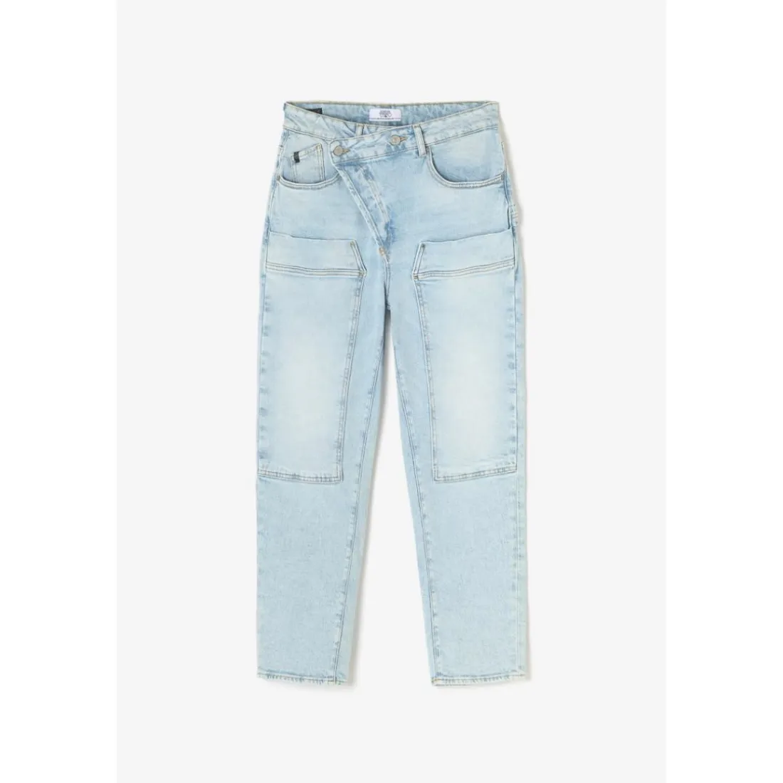 Jeans boyfit cosy, 7/8ème bleu Léa