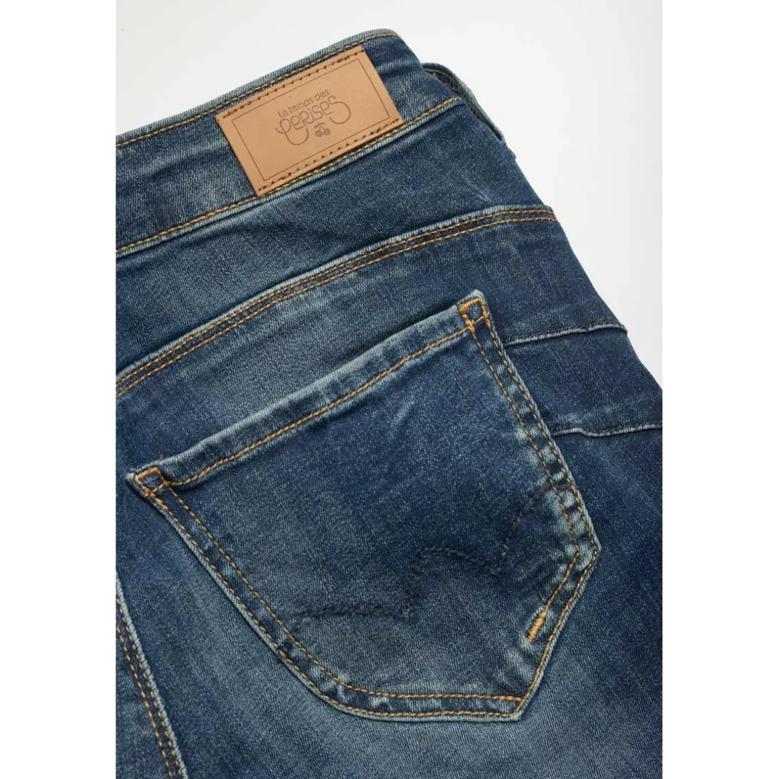 Jeans fille, pulp slim taille haute, longueur 34