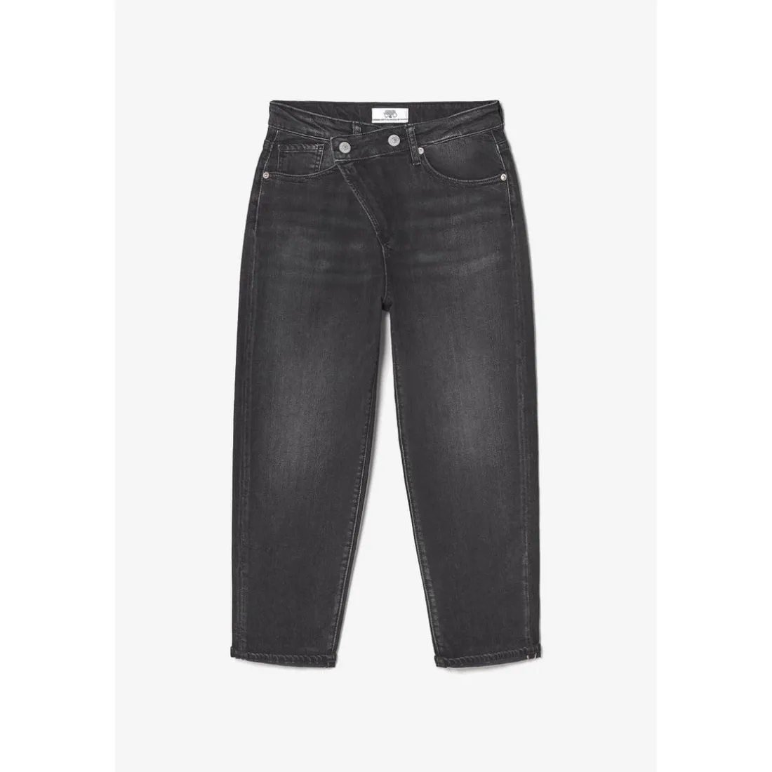 Jeans fille, loose, large COSA - Noir en coton