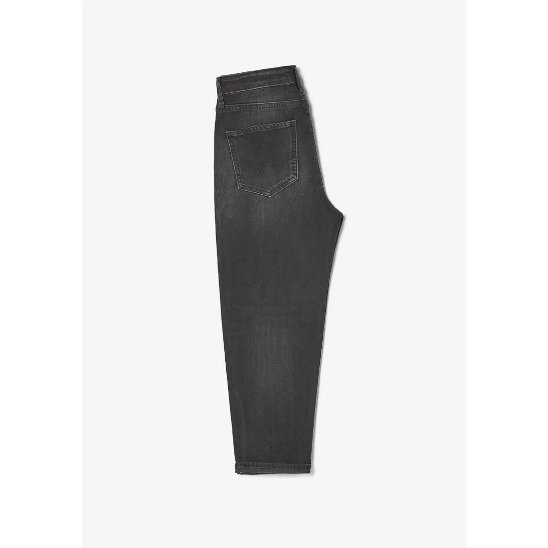 Jeans fille, loose, large COSA - Noir en coton