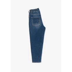 Jeans fille, loose, large DIZZY, longueur 34 bleu