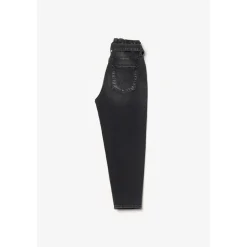 Jeans fille, Milina boyfit noir N°1 en coton
