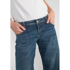 Jeans flare Lauryn bleu en coton