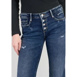 Jeans flare, très évasé en coton