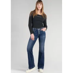 Jeans flare, très évasé en coton