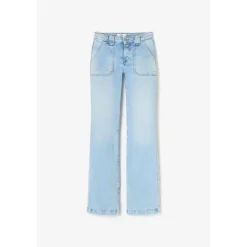 Jeans flare, très évasé , longueur 34 bleu Lyra