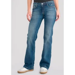 Jeans flare, très évasé , longueur 34 bleu Gaia