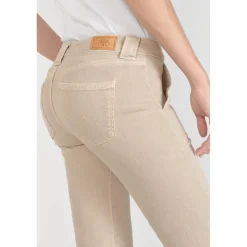 Jeans flare, très évasé , longueur 34 blanc en coton Mae