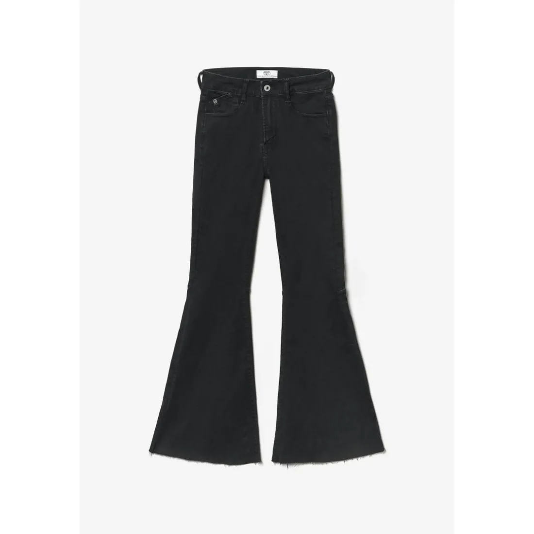 Jeans flare, très évasé ALBERTA, longueur 34 noir en coton