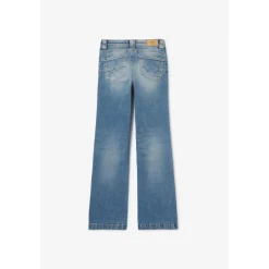 Jeans flare, très évasé, longueur 34 bleu Lyra