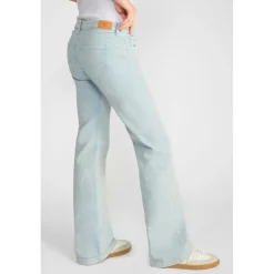 Jeans flare, très évasé PULP high flare, longueur 34 bleu Iris en coton