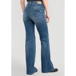 Jeans flare, très évasé PULP high flare, longueur 34 bleu en coton Agnes