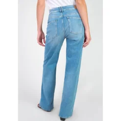 Jeans flare, très évasé PULP high flare, longueur 34 bleu en cuir Zara