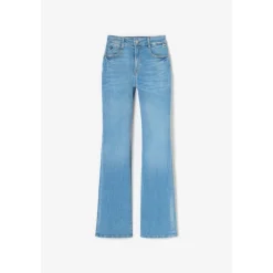 Jeans flare, très évasé PULP high flare, longueur 34 bleu en cuir Zara