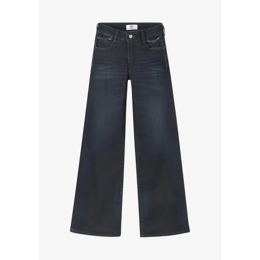 Jeans flare, très évasé PULP high flare, longueur 34 bleu Luna