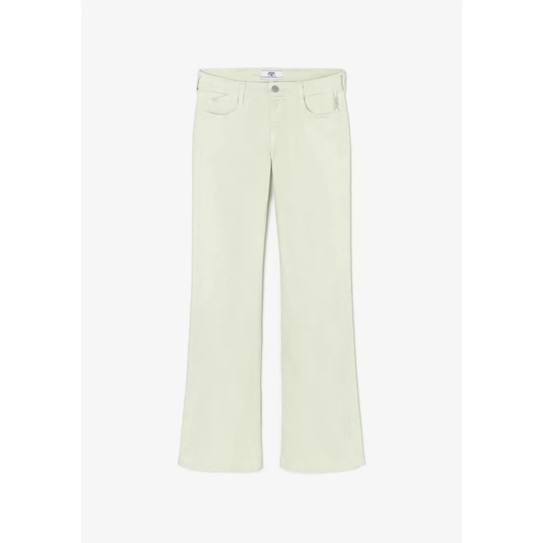 Jeans flare, très évasé PULP high flare, longueur 34 vert en coton