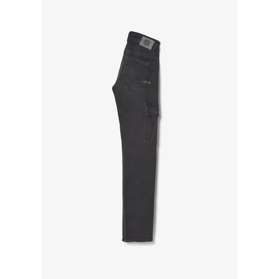 Jeans garçon, regular Cure, droit 800/16, longueur 34 noir en coton
