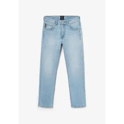 Jeans garçon, regular, droit SAM, longueur 34 bleu Xeno en coton