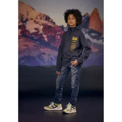 Jeans garçon, slim BLUE JOGG, longueur 34 bleu en coton