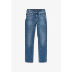 Jeans garçon, slim Harry jogg, longueur 34 bleu