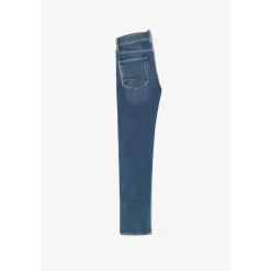 Jeans garçon, slim Harry jogg, longueur 34 bleu
