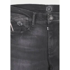 Jeans garçon, slim power skinny, longueur 34 noir