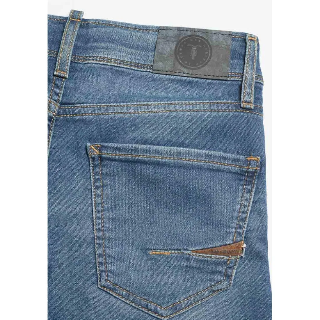 Jeans garçon, slim vintage BLUE JOGG Maxx, longueur 34 bleu en coton