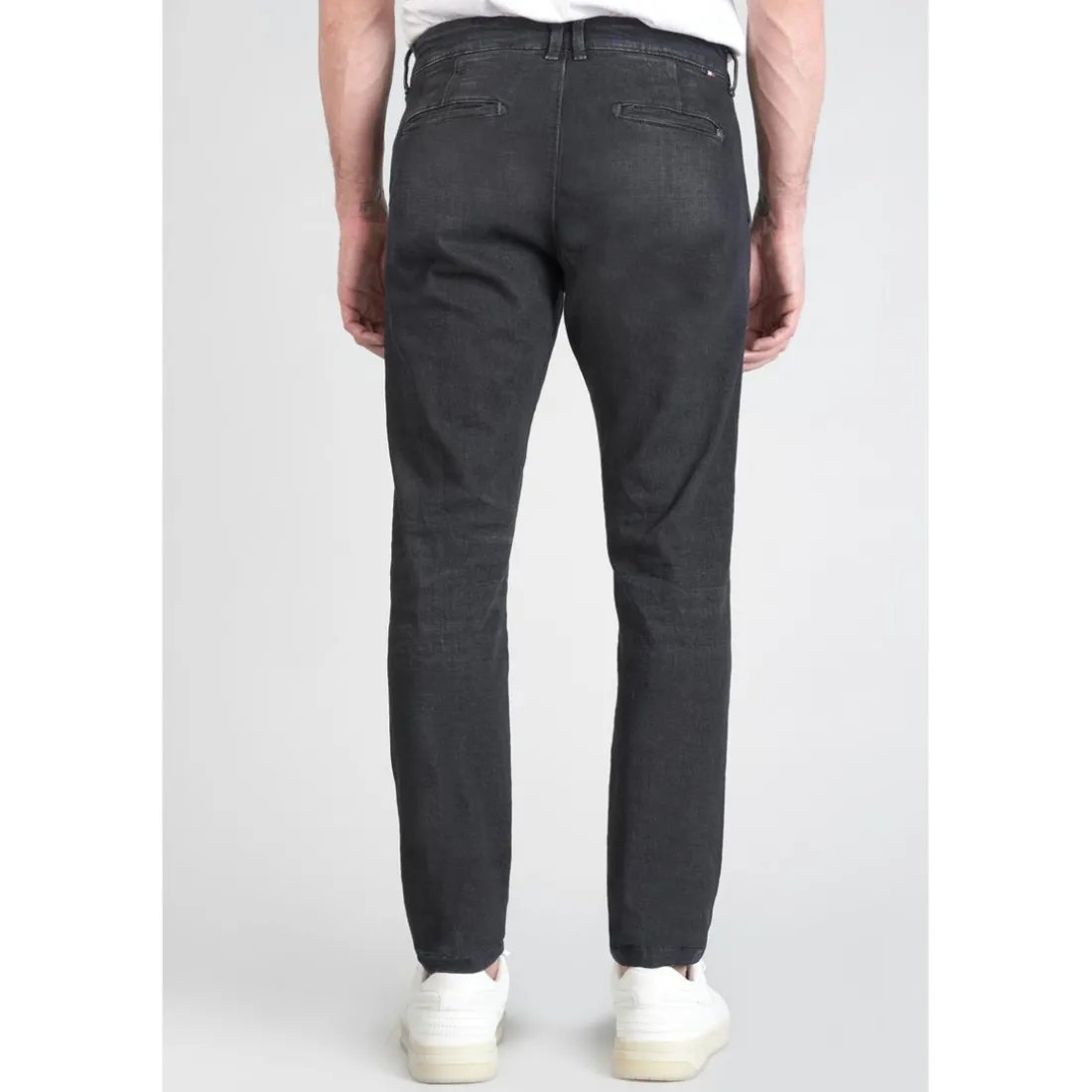 Jeans Homme chino DEJEAN noir en coton