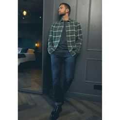 Jeans Homme chino DEJEAN bleu en coton