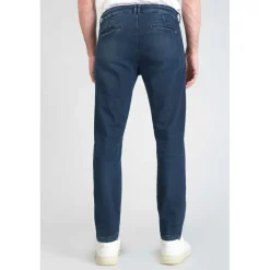 Jeans Homme chino DEJEAN bleu en coton