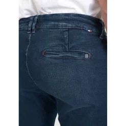 Jeans Homme chino DEJEAN bleu en coton