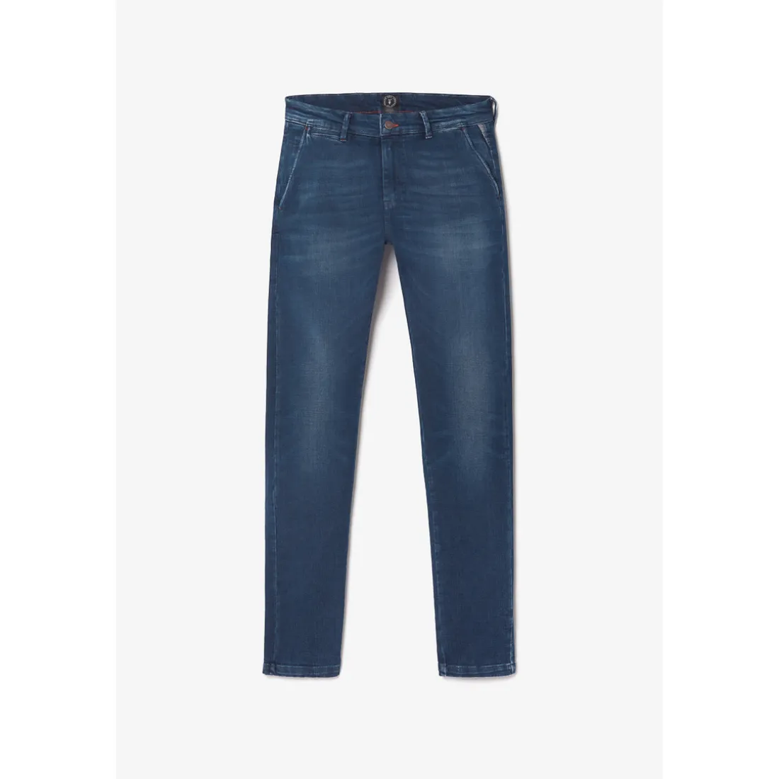 Jeans Homme chino DEJEAN bleu en coton