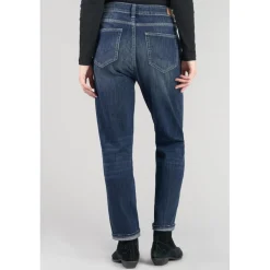 Jeans loose, large 400/60 girlfriend, longueur 34 bleu en coton Ruth