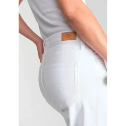 Jeans loose, large 400/60, longueur 34 blanc Dee en coton