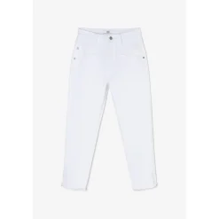 Jeans loose, large 400/60, longueur 34 blanc Dee en coton