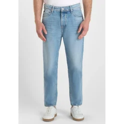 Jeans loose, large 1999, longueur 34 bleu en coton Dean