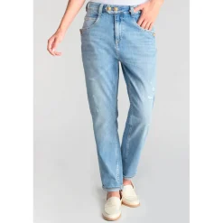 Jeans loose, large 400/60, longueur 34 bleu
