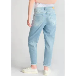 Jeans loose, large cosy, 7/8ème bleu Lucie