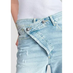 Jeans loose, large cosy, 7/8ème bleu Lucie