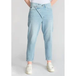Jeans loose, large cosy, 7/8ème bleu Lucie