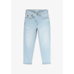 Jeans loose, large cosy, 7/8ème bleu Lucie