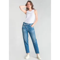 Jeans loose, large cosy, 7/8ème bleu Fawn