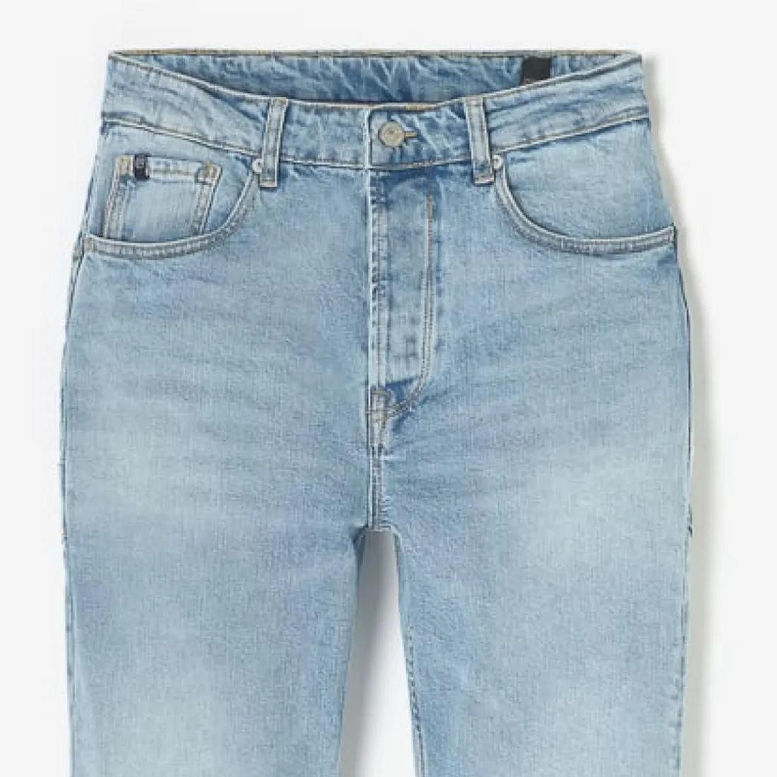 Jeans loose, large HOBO, longueur 34 bleu en coton Wynn